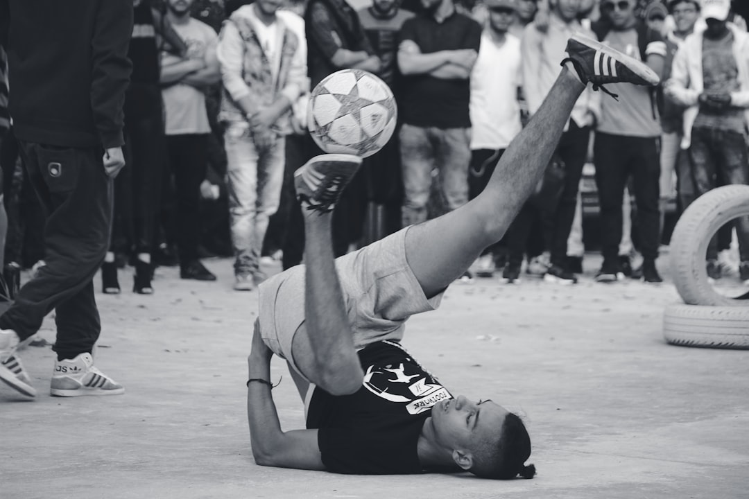 young footballer training morocco